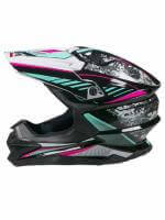 AiM Шлем кроссовый JK803 Multicolor Black/Blue в Калиниграде