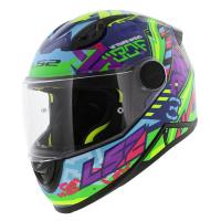 LS2 Мотошлем FF812 Kid Svent Blue Green в Калиниграде