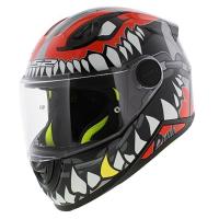 LS2 Мотошлем FF812 Kid Punk Grey Red в Калиниграде