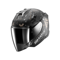 Shark Шлем Skwal I3 Jet Hellcat Mat Black/Chrome/Anthracite в Калиниграде