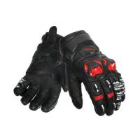 Scout Мотоперчатки кожаные Volcano Черный/Белый/Красный в Калиниграде