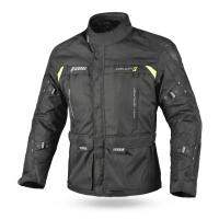 Dimox Мотокуртка текстиль Explorer Mens Touring Black/Yellow в Калиниграде