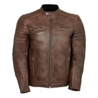 MCP Мотокуртка мужская кожаная Rox коричневый в Калиниграде