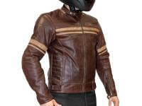 MCP Мотокуртка кожаная классическая Hemet Коричневая в Калиниграде