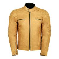 MCP Мотокуртка мужская кожаная Crispy желтый в Калиниграде