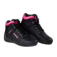 Starks Мотокеды Перфорированные женские CL-1 AIR Чёрный / Розовый в Калиниграде