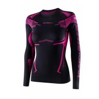 Brubeck Футболка женская c длин. рукавом Dry Черная\Фуксия в Калиниграде