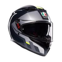 AGV Шлем K3 Shade Grey/Yellow Fluo в Калиниграде