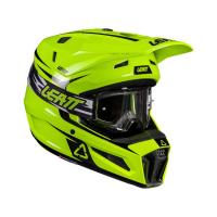 Leatt Шлем кроссовый детский 3.5 V26 Neon Yellow + очки Vizion 3.5 в Калиниграде
