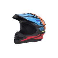 Desment Шлем кроссовый Raptor Black-Blue-Orange graphic в Калиниграде