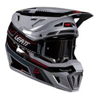Leatt Шлем кроссовый 8.5 Grey V26 + очки Velocity 5.5 в Калиниграде