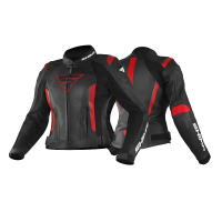 Shima Куртка Кожаная женская Miura 2.0 Black/Red в Калиниграде