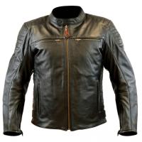 MCP Мотокуртка кожаная Stripe Черный в Калиниграде