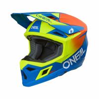 Oneal Шлем кроссовый 3Series Solid V.24 синий/желтый в Калиниграде