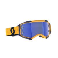 Scott Очки кроссовые Fury dark yellow/dark blue/blue chrome works в Калиниграде