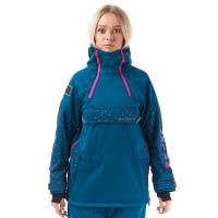 Dragonfly Куртка-анорак сноубордическая DF Uktus Woman Dark Ocean - Pink в Калиниграде