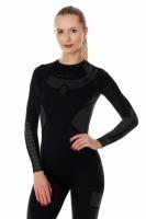 Brubeck Футболка женская с длинным рукавом Dry Черная в Калиниграде