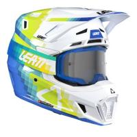 Leatt Шлем кроссовый  7.5 V26 Pixel Blue + очки Velocity 4.5 в Калиниграде