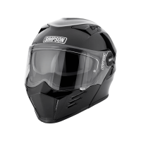 Simpson Шлем модуляр Darksome Gloss Black в Калиниграде
