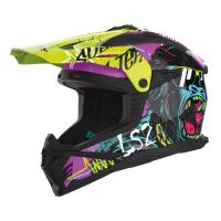 LS2 Шлем MX708 Fast II Gorilla фиолетово-желтый в Калиниграде