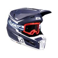 Leatt Шлем кроссовый детский 3.5 V26 Blue + очки Vizion 3.5 в Калиниграде