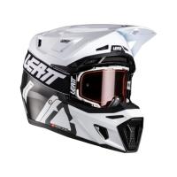 Leatt Мотошлем 9.5 Carbon-White + очки Velocity 6.5 V26 в Калиниграде