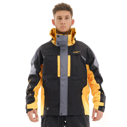 Dragonfly Куртка мембранная Quad Pro Black-yellow в Калиниграде