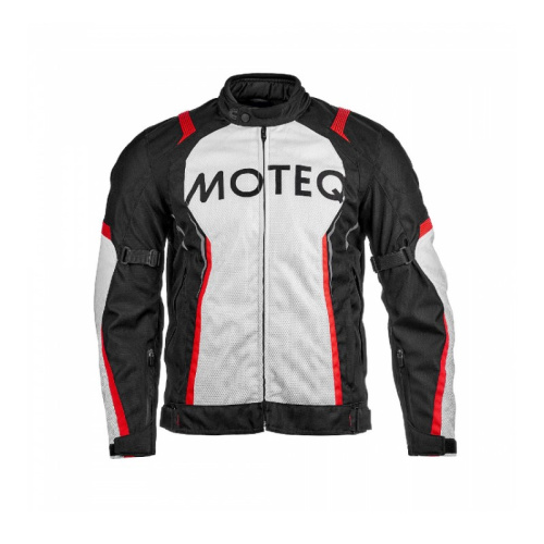 Moteq Мотокуртка текстильная Spike Черный/Белый в Калиниграде