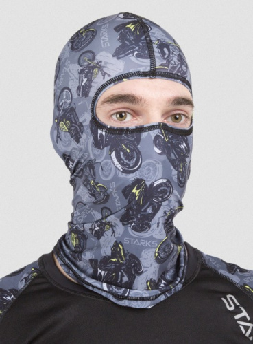 Starks Подшлемник Light Print Moto Серый принт в Калиниграде