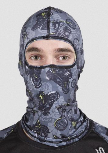 Starks Подшлемник Light Print Moto Серый принт в Калиниграде