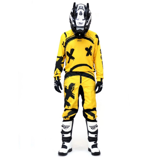 Grom Штаны кроссовые Sadman Yellow в Калиниграде