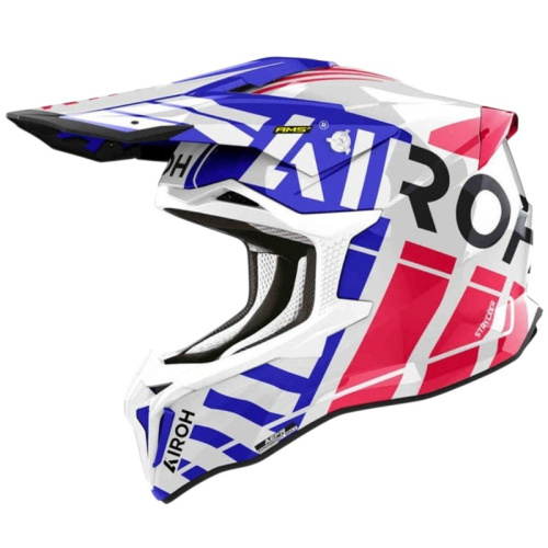 Airoh Мотошлем Strycker Brave Blue/Red Gloss в Калиниграде