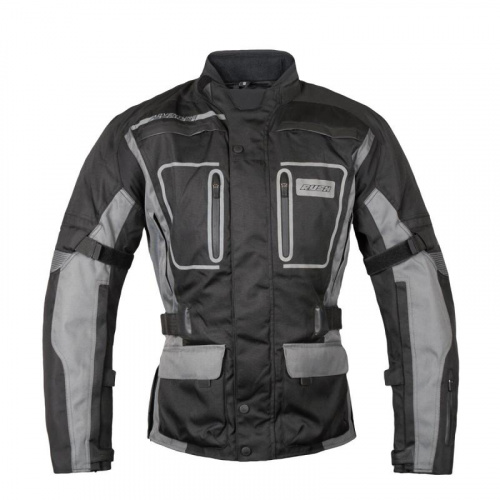 Rush Мотокуртка Discovery текстиль Черный/Серый в Калиниграде