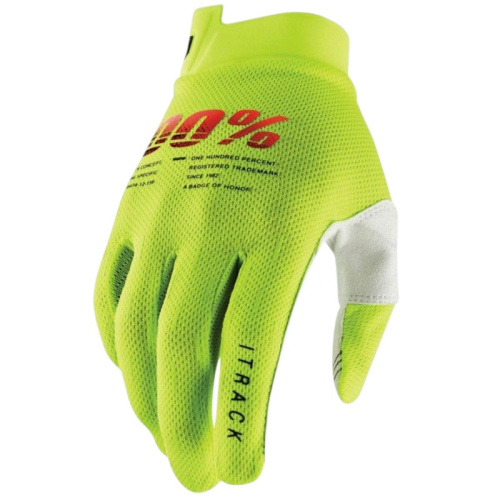 100% Мотоперчатки текстильные ITrack Fluo/Yellow в Калиниграде