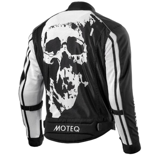 Moteq Мотокуртка текстильная сетка Rebel Черно-белая в Калиниграде