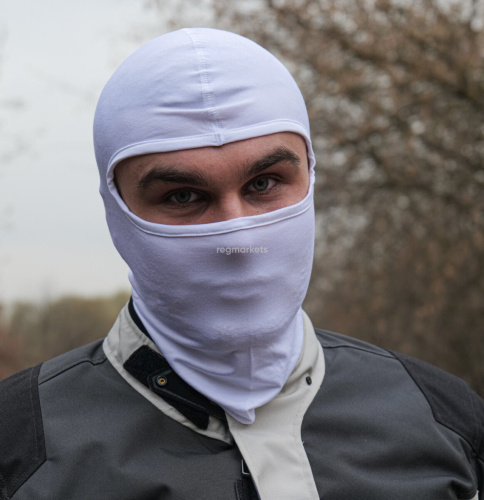 MotoLike Подшлемник Хлопок/Эластан Белый в Калиниграде