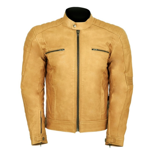 MCP Мотокуртка мужская кожаная Crispy желтый в Калиниграде